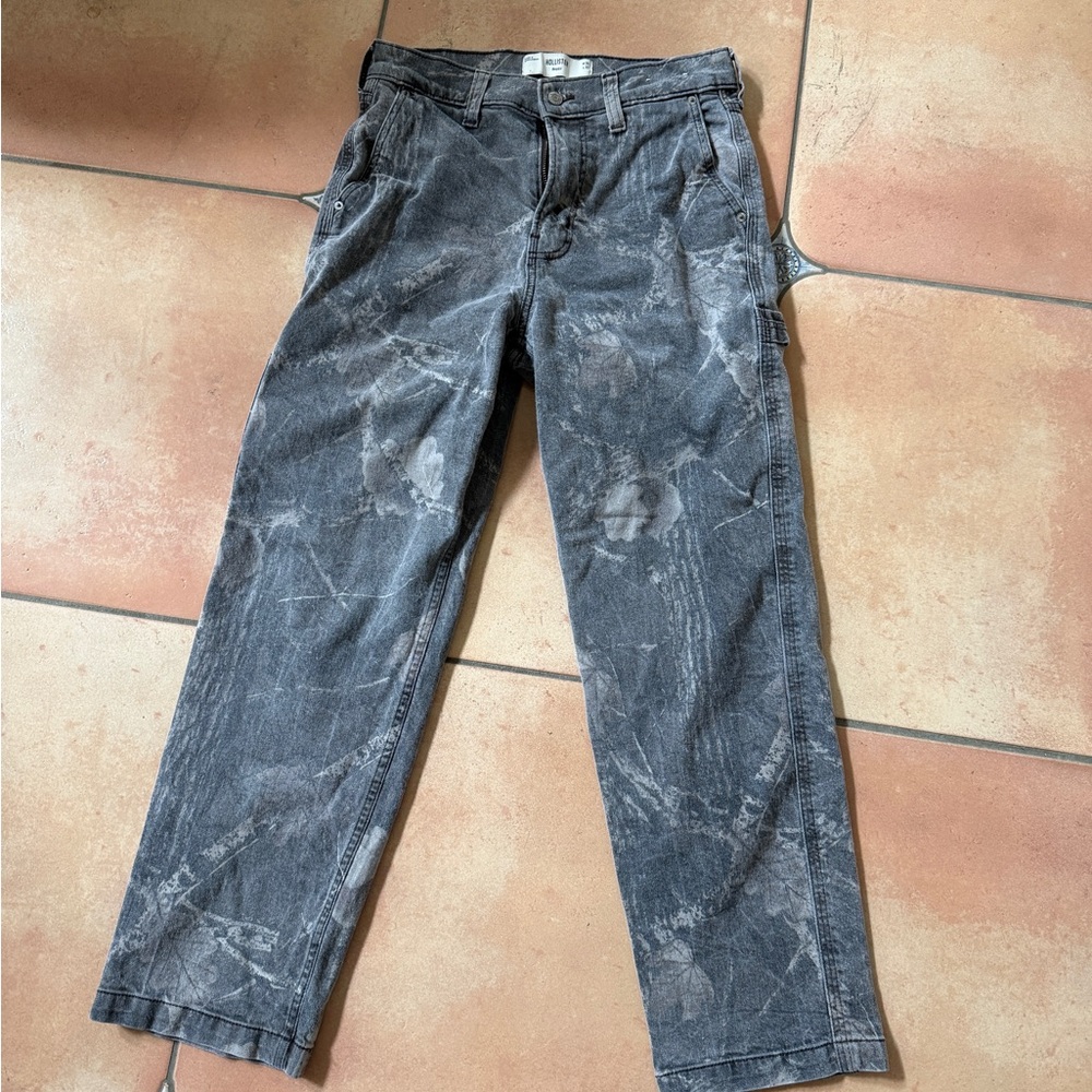 Hollister Distressed Gray Chinos